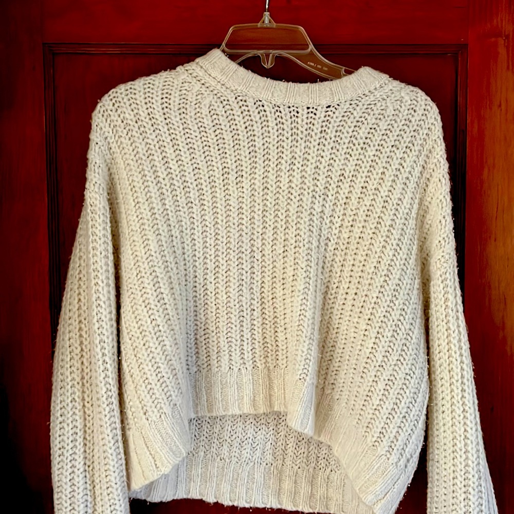 American Eagle white sweater. Size small